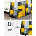 thumbnail image 3 of Abstract Color Block Bed Skirt California King Size 16" Drop Yellow Block Gradient Gray Modern Ruffled Wrap Around Bed Skirts Adjustable Elastic Bedskirt Dust Ruffle for California King Size Bed, 3 of 7