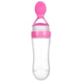 thumbnail image 1 of Cuchara De Alimentación Exprimible Para Bebé De 90Ml, Biberón De Silicona, Cuchara De Entrenamiento, Alimentador De Alimentos De Cereales Para Bebés Speravity BA001199-02, 1 of 6