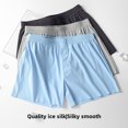 thumbnail image 4 of Pantalones Ropa interior para hombre Talla grande Sueltos Elásticos Pijamas para el hogar Cómodos Pantalones cortos deportivos transpirables y frescos, 4 of 6