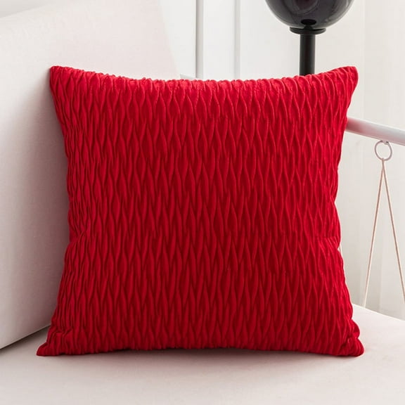 XmhyTop Large Decorative for Couch. 30*50cm red Velvet Throw Pillow with PP Cotton Filling, 1 Pcs - Ideal Accent Pillow for Living Room, Bedroom, Adding Elegance to Your Space, Perfect Pillow