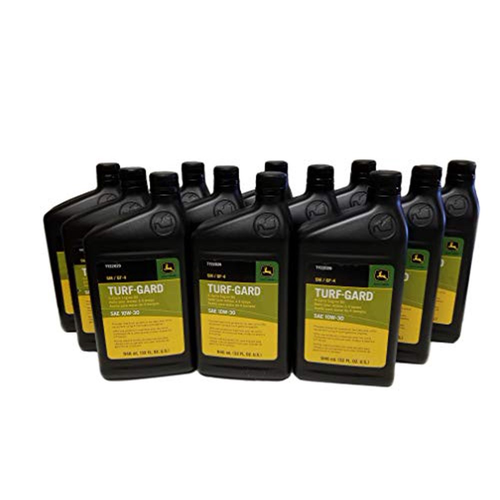 John Deere TurfGard SAE 10W30 Oil Quarts TY22029 (Qty of 12