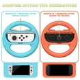 thumbnail image 5 of Steering Wheels for NS Switch 2 Console JoyCons,Racing Wheels for Racing Games ,Accessories for Switch 2 Joycon (2025),Blue+Red, 5 of 6