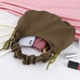 thumbnail image 3 of Bolso cruzados para mujer, bolsas de compras portátiles plisadas con cordón, moda en la nube, gran capacidad para vacaciones de fin de semana, 3 of 9
