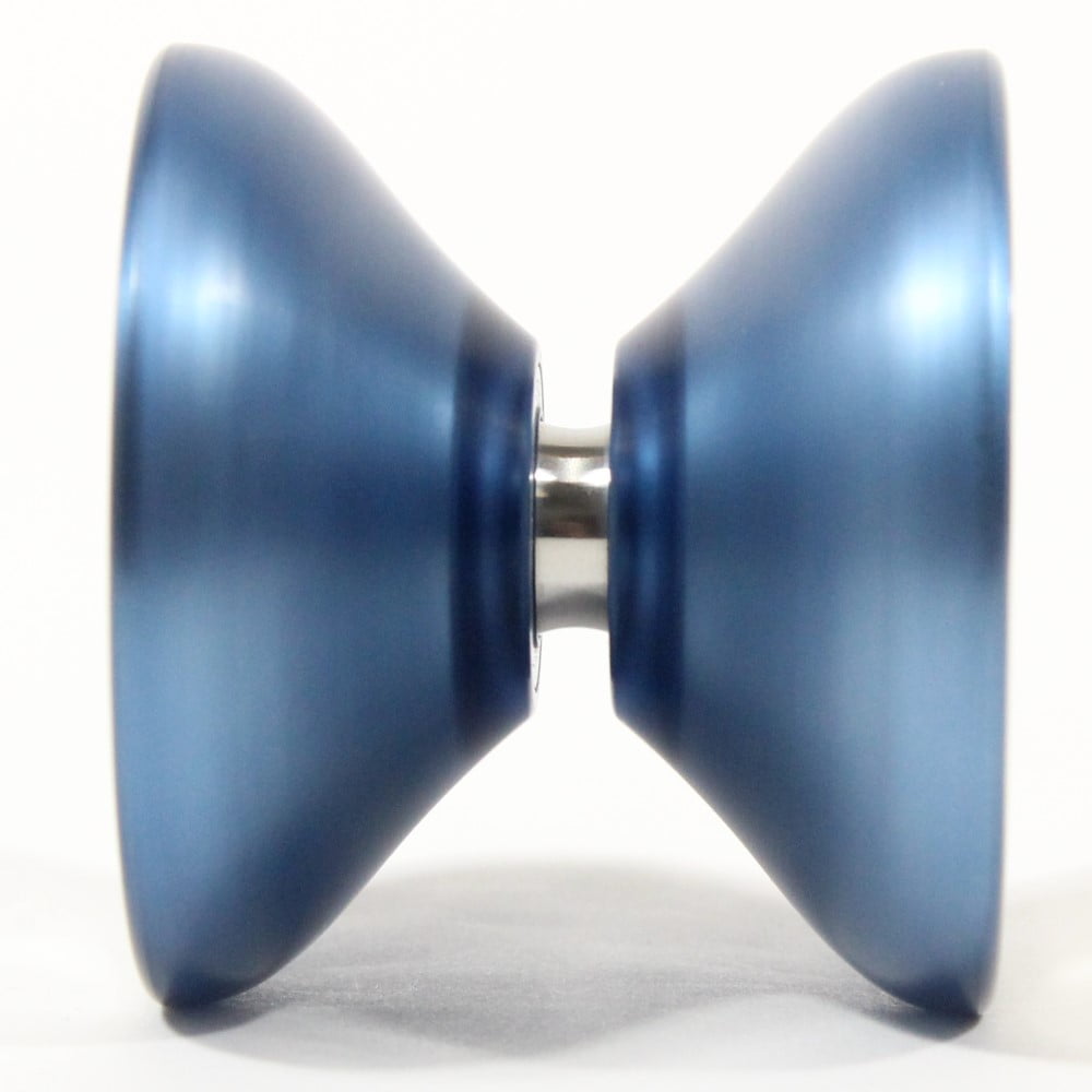 SENSE YOYO Anti-Mono 02 Yo-Yo - Aluminum with PC - Multi-Material YoYo (Lake Blue PC + Glossy Silver)