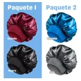 thumbnail image 2 of 2 Gorro Satén Seda Dormir Sombrero Elástico Suave Calidad F, 2 of 8