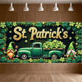 thumbnail image 6 of LUUFILx St. Patrick's Day Background Gnome Backdrop Party Supplies Decorations Banner Photography Props Festival Celebration Decor, 6 of 8
