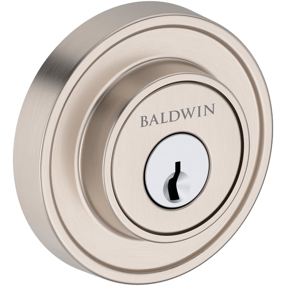 Baldwin Sc.Rrd Recessed Round Solid Brass Single Cylinder Keyed Entry Deadbolt From The
