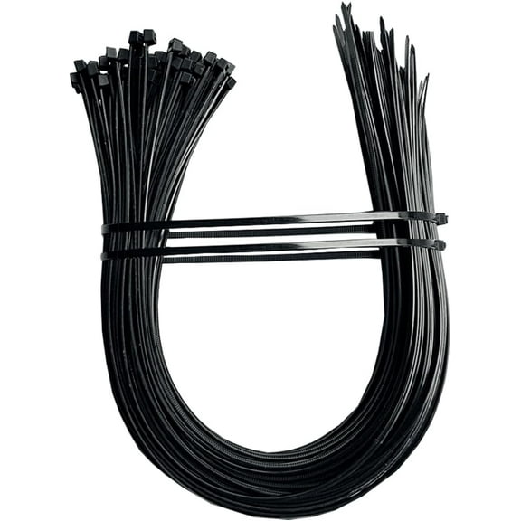 BDKWID-Black Nylon Cable Zip Ties-0.36 x 36 inch, 5 pcs Extra Large Heavy Duty Zip Ties with 175 lbs Strength, Self-Locking Wire Ties-UV and Temperature Resistant, for Indoor Outdoor Use