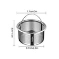 thumbnail image 3 of Fregadero de Acero Inoxidable 304 Filtro de Fregadero de Cocina de Acero Inoxidable, Filtro Portátil a Prueba de Fugas, Lavabo de Vegetales, Lavavajillas Filtro de Fregadero de Acero Inoxidable, 3 of 4