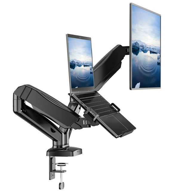 Soporte para ordenador portátil y monitor WALI GSMP002LP para pantallas de 17 a 32 pulgadas