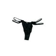 thumbnail image 2 of Victoria's Secret Double Shine Strap Smooth Thong Panty Color Black Size X-Small New, 2 of 4