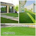 thumbnail image 6 of Daluvenix Artificial 7x15ft Turf Grass Lawn Rug, Realistic 0.4" Synthetic Grass Mat with Drainage Holes, Indoor Outdoor Fake Grass for Pets & Kids, 6 of 7
