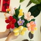thumbnail image 5 of Juguetes de Peluche con Ramo Atado A Mano de Colores: Colgante de Planta con Forma Flor Suave, Decoración Acogedora para Habitación, Regalo de Cumpleaños en Color Naranja, 5 of 5