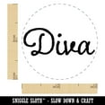 thumbnail image 2 of Diva Fun Text Self-Inking Rubber Stamp Ink Stamper - Purple Ink - Mini 1/2 Inch, 2 of 7