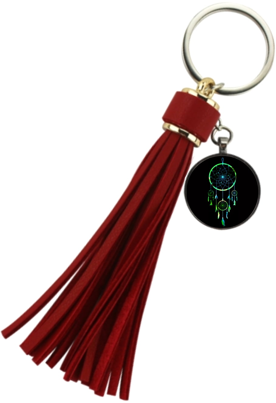 Key Chain Dream Catcher Red Tassel Keychain