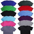 thumbnail image 2 of SOCKS'NBULK 12 Pack of Womens T-Shirts in Bulk, Cotton Blend Crew Neck Scoop Short Sleeve Tees Mix Colors Bulk, 2 of 9