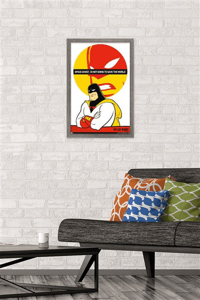 Space Ghost Coast to Coast - Not Going to Save Wall Poster, 14.725" x 22.375", Framed