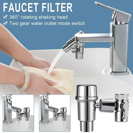 

aoksee kitchen tool Stainless Steel Water-Purifier Household Tap Water Filter Home Kitchen Faucet System gifts for her Up to 25% off Silver