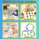 thumbnail image 4 of Hugooutdoor 18 piezas 4 colores ventosa juguetes dardos niños baño juguete pegajoso suave silicona lechón edificio apilamiento bloque juego interior al aire libre juegos de lanzamiento, 4 of 5