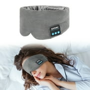 SYPVRY Silk Bluetooth Sleep Mask Wireless Sleep Headband Blackout Sleep Shade 16 Hrs Play Music Hands Free Call Women Men Sleep Aids