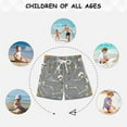 thumbnail image 6 of FORMRS Boys Swim Trunks Quick Dry Mesh Liner Boardshorts Sizes XS-XL, Gray Halloween Dancing, 6 of 7