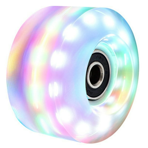 1 Pieza de Ruedas para Patines de Ruedas de 58 mm X 32 mm, Patines de Cuatro Ruedas Luminosos, Ruedas Iluminadas de Colores.
