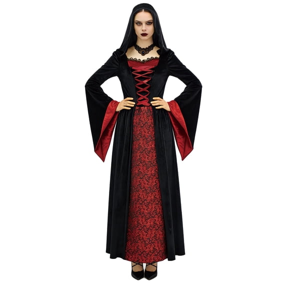 Gothic Vampire, Halloween Costume for Adults, Women's Size S (4/6), by Way to Celebrate