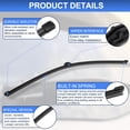 thumbnail image 6 of Unique Bargains Rear Window Wiper Arm Blade Set for Audi A4 2009-2015 No.8K9955407 Durable PBT Material Windshield Wiper Arm Black 1 set, 6 of 7