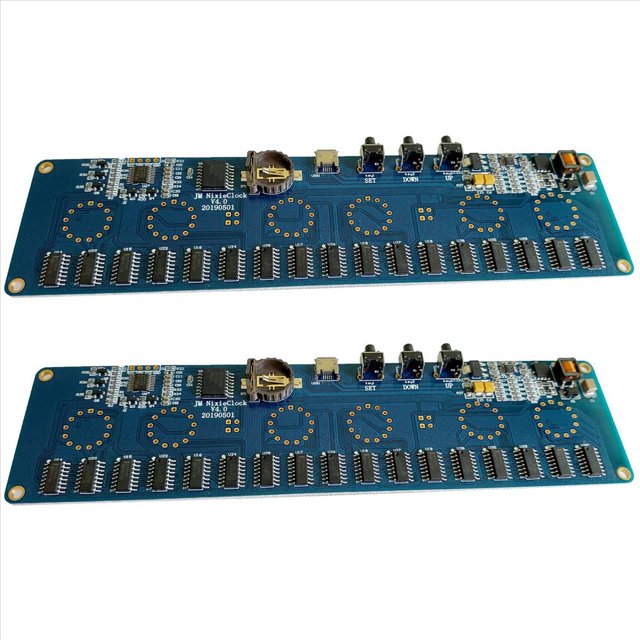 2X DIY In14 In4 Nixie Tube Clock Digital LED Clock Gift Kit de Placa de Circuito, PCBA Sin Tubos