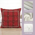 thumbnail image 5 of Christmas Checkered Pillow Covers Red Black Xmas Buffalo Plaid Throw Pillow Covers 18x18 Set of 2 Winter Tartan Snowflakes Pillow Case Cushion Case for Holiday Decor Couch Sofa, 5 of 6