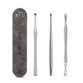 thumbnail image 1 of 3PCS Kit de eliminación de cerumen Juego de selección de oídos Removedor de cerumen Cuchara de ce Irfora Auriculares, 1 of 7