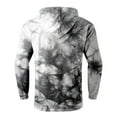 thumbnail image 3 of Hpapadks Hoodie for Men Athleisure Drawstring Hoodies Pullover with Pocket Lightweight Long Sleeve Tie Dye Print Sweatshirts for Men, 3 of 5