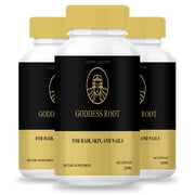 (3 pack) Goddess Root Capsules - Goddess Root Hair Skin & Nails Capsules