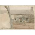 thumbnail image 3 of Cornelius Varley 14x11 Black Modern Framed Museum Art Print Titled - Cottages at Llanllyfni, North Wales (1805), 3 of 5
