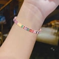 thumbnail image 4 of Women Bracelet Multicolor Cubic Zirconia Ladies Adjustable Beads Bangle for Party, 4 of 8