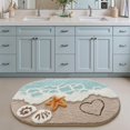 thumbnail image 4 of LUMI Extra Large Beach Bathroom Rugs, Non Slip Bath Mat Ultra Soft Washable Absorbent Quick Dry, Ocean Sea Theme Bath Rug with St, 4 of 9