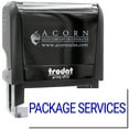 thumbnail image 1 of Large Self-Inking Package Services Stamp, Trodat Printy 4913, Press and Print Stamping, Impression Size 7/8" x 2-1/4", Up to 10,000 Impressions - Blue Ink, 1 of 10