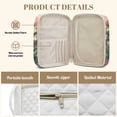 thumbnail image 6 of Xixirimido Quilted Bible Cover Bible Case for Women, Large Bible Carrying Case with Handle, Bible Study Supplies & Christian Gift for Men, White Cat Vibrant Floral Pattern, 6 of 7