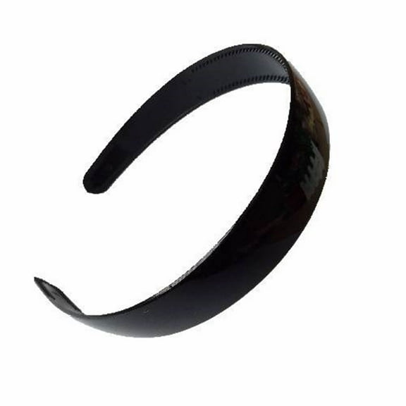 Niceauty 40pcs Plastic Hair Hoop Head Accessory Wide for Women Simple Design Black