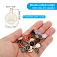 thumbnail image 2 of Uxcell Letter Charm M, 60Pcs Double Sided Alphabet Initial Charm Pendants Beads White, 2 of 6