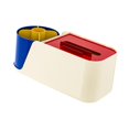 thumbnail image 2 of Portalápices giratorio, caja de pañuelos multifunción, estuche de almacenamiento portátil decorativo de moda, organizador para mesita de noche de, 2 of 8