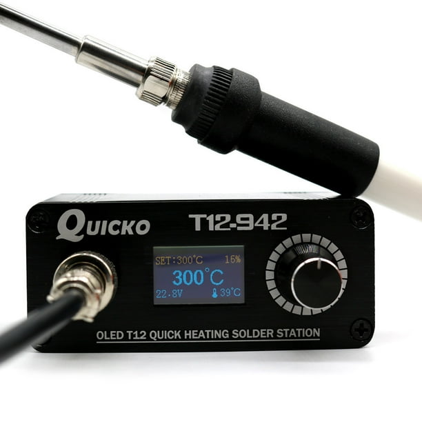 QUICKO Mini T12 942 Soldering Station Kit OLED DIY Solder Electric
