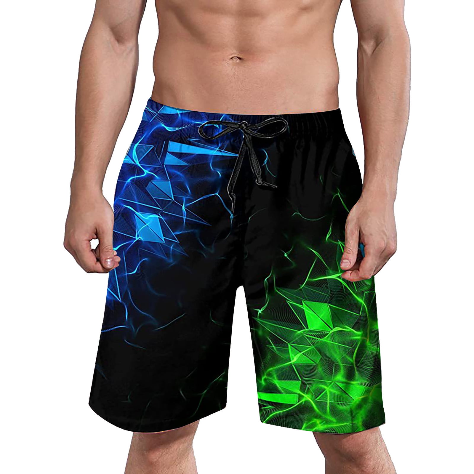 dmqupv Beach Short Mens Swim Trunks With Pockets Swim Trunks Quick Dry Surfing Summer Beach