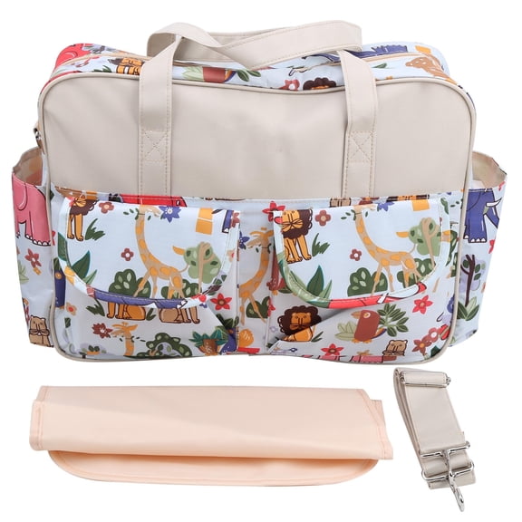 LAZIOEGR Mummy Messenger Bag for Parents (Ages 18-45) - Lightweight Waterproof Polyester Diaper Bag