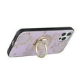 thumbnail image 4 of For Samsung Galaxy S23 Ultra Diamonds 3D Bling Sparkly Glitter Ornaments Engraving Hybrid Stand Fashion Cover ,Xpm Phone Case [ Purple Good Luck Floral ], 4 of 7