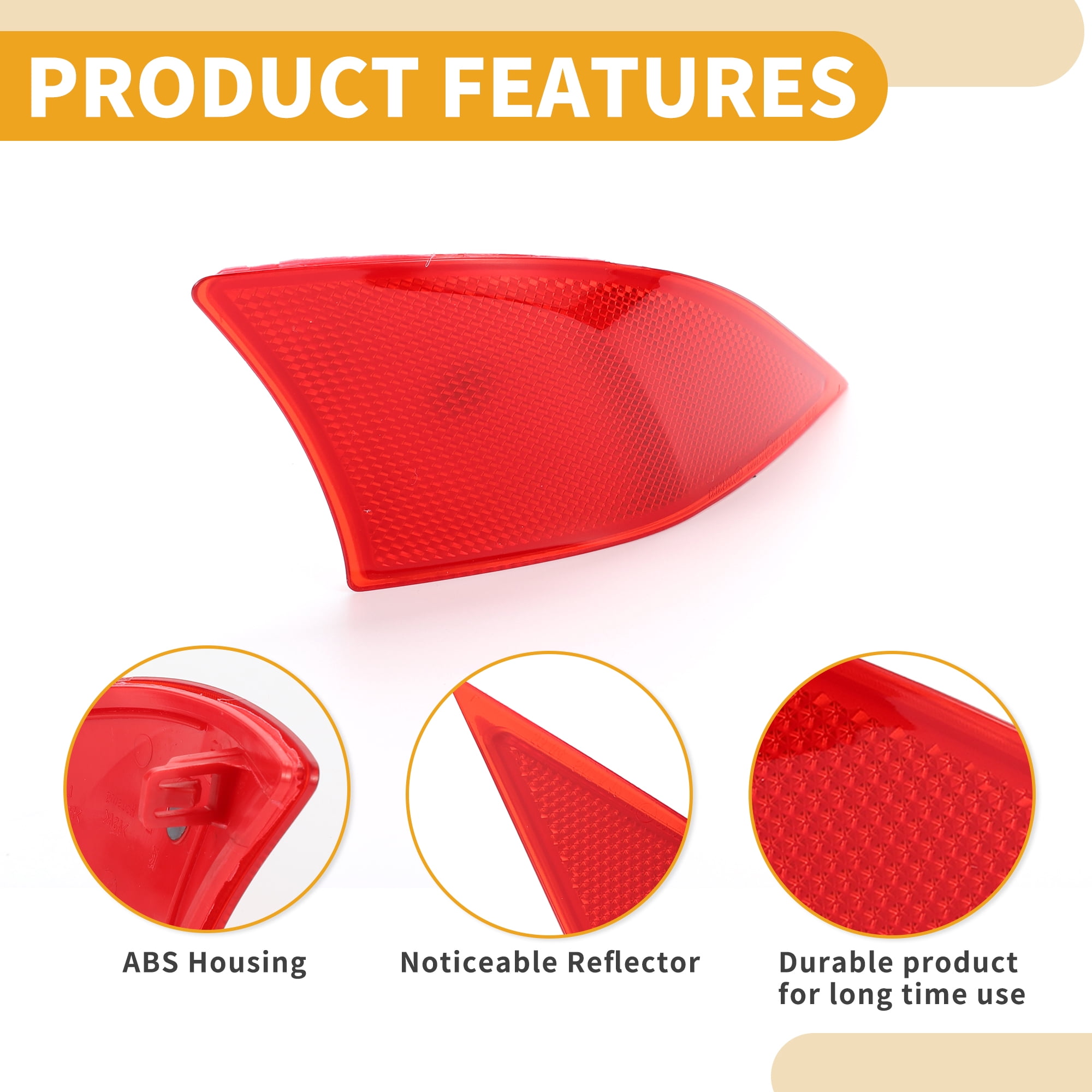 Unique Bargains Bumper Reflector - Rear Right for Lexus IS300 2018-2021