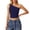 Navy, variant on IWRICH Women's One Shoulder Tank Tops Stylish Sleeveless Slim Fit Cropped Tee Shirt Summer Tops White XS