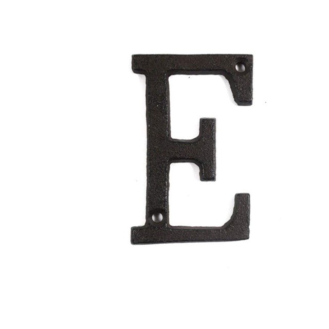 CAROOTU Metal Letters Numbers Cast Iron Decoration House Sign Doorplate DIY Cafe Wall