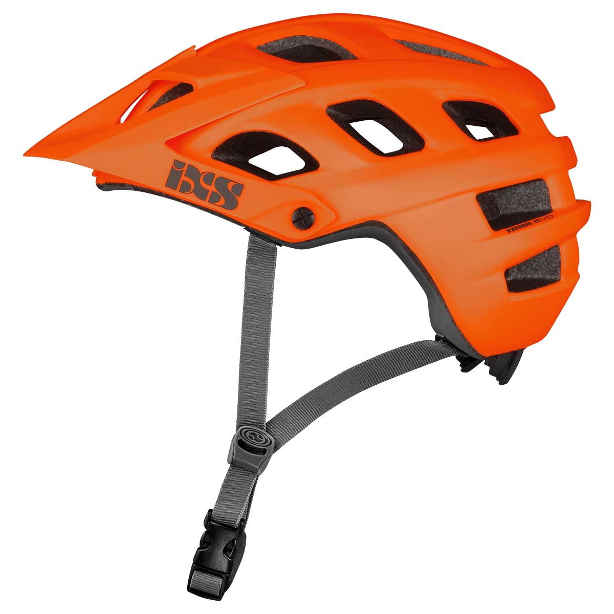 iXS Trail Evo Mountain Bike Helmet, Adjustable Visor, Orange, XS(49-54cm)