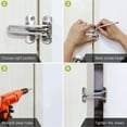 thumbnail image 7 of Door Lock Latch for Home & Hotel Security,Brushed Finish SUS-304 Stainless Steel Door Chain Lock,U-Swing Locks Front Door Locks for Kids, 7 of 7